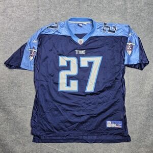 Vintage Reebok Tennessee Titans Eddie George Jersey Mens XL Navy NFL Football